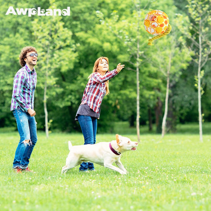 Interactive Squeaky Dog Ball Toy with Rope – Durable Chew Toy for Small & Medium Dogs, Tug, Fetch & Teeth Cleaning