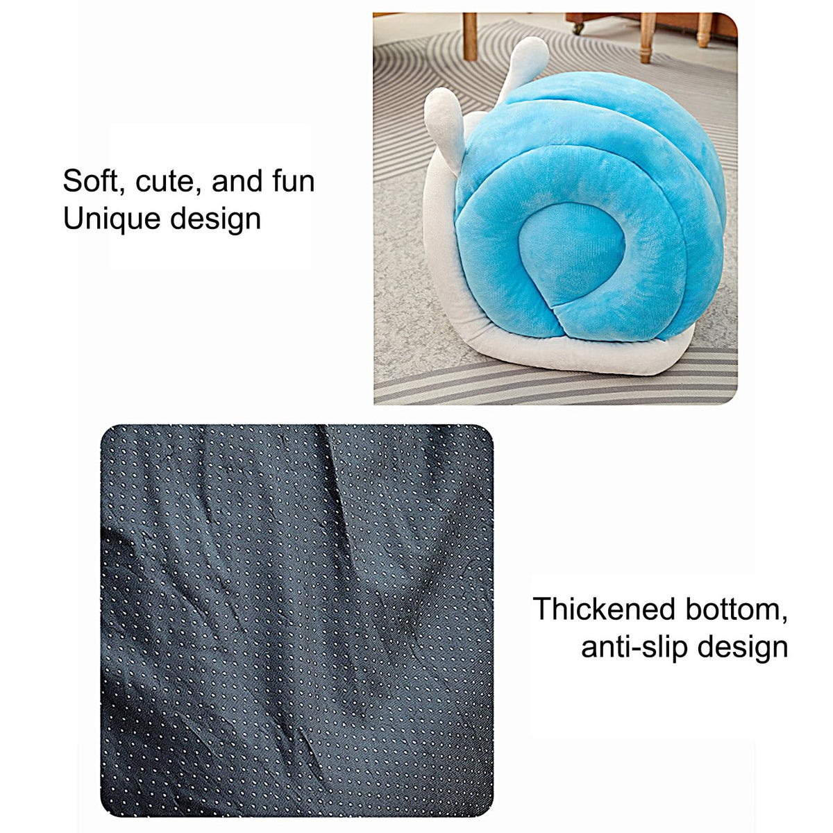 Snail Shaped Pet Bed for Cats and Small Dogs