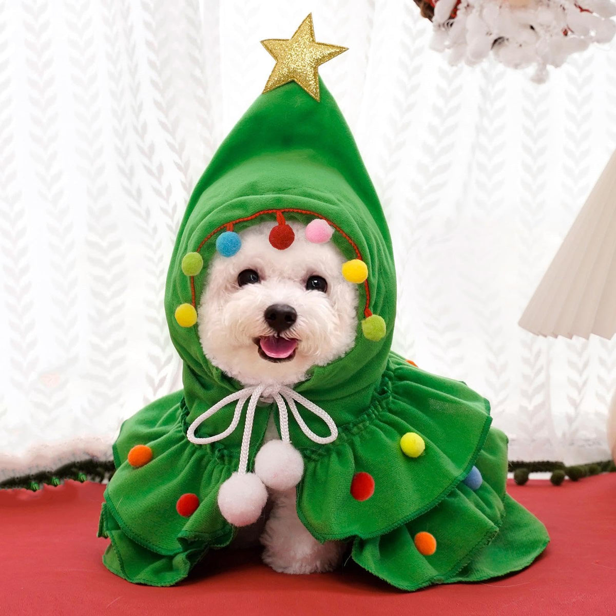 Christmas Tree Pet Costume for Cats & Small Dogs