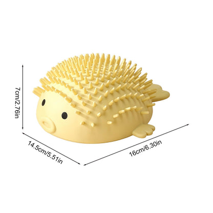 Cute Puffer Fish Cat Corner Groomer with Catnip