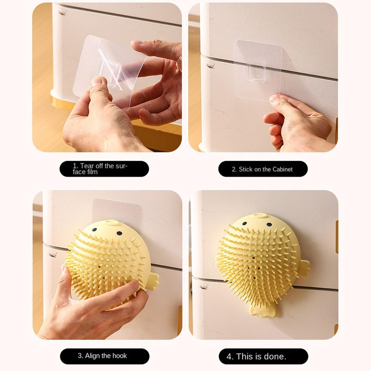 Cute Puffer Fish Cat Corner Groomer with Catnip
