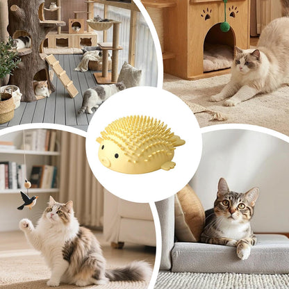 Cute Puffer Fish Cat Corner Groomer with Catnip