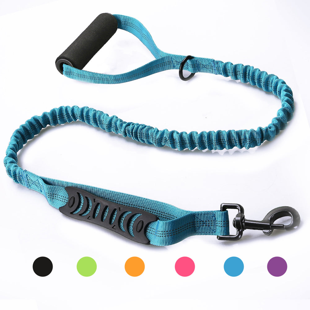 Strong Bungee Shock Absorbing Dog Leash  for Small Medium and Large Dogs Training and Walking