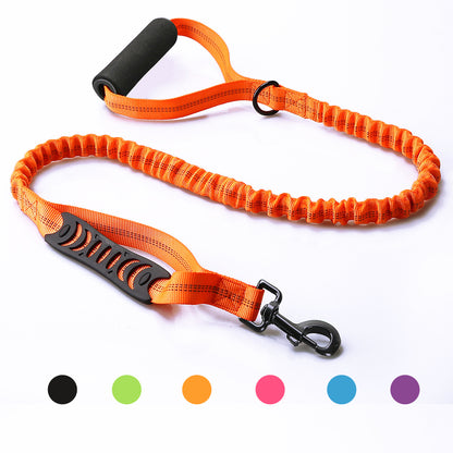 Strong Bungee Shock Absorbing Dog Leash  for Small Medium and Large Dogs Training and Walking