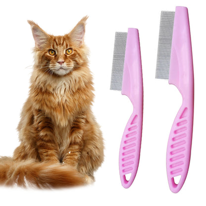 Dog Flea Comb with Fine Tooth for Gently Removes Crust, Mucus, and Tear Stains