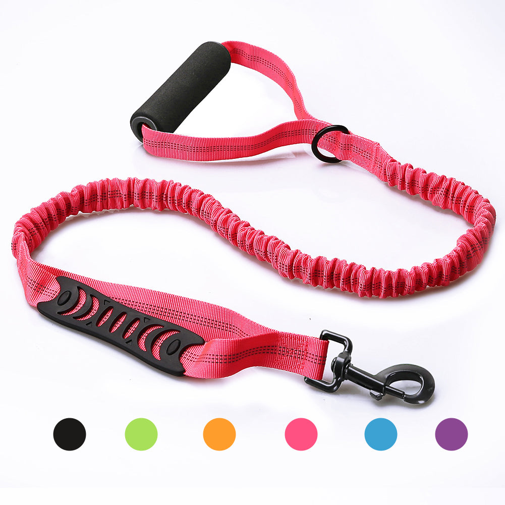 Strong Bungee Shock Absorbing Dog Leash  for Small Medium and Large Dogs Training and Walking