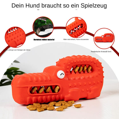 Rubber Alligator Dog Chew Toy