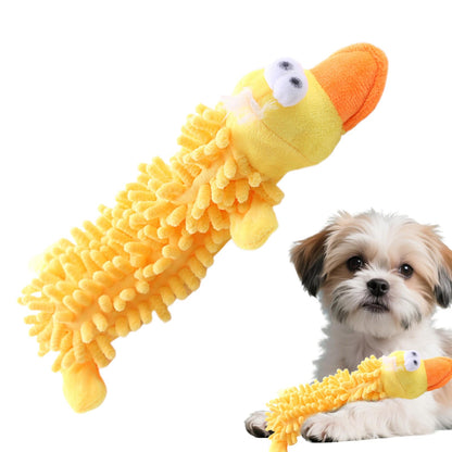 Tough Plush Squeaky Dog Toy for Aggressive Chewers